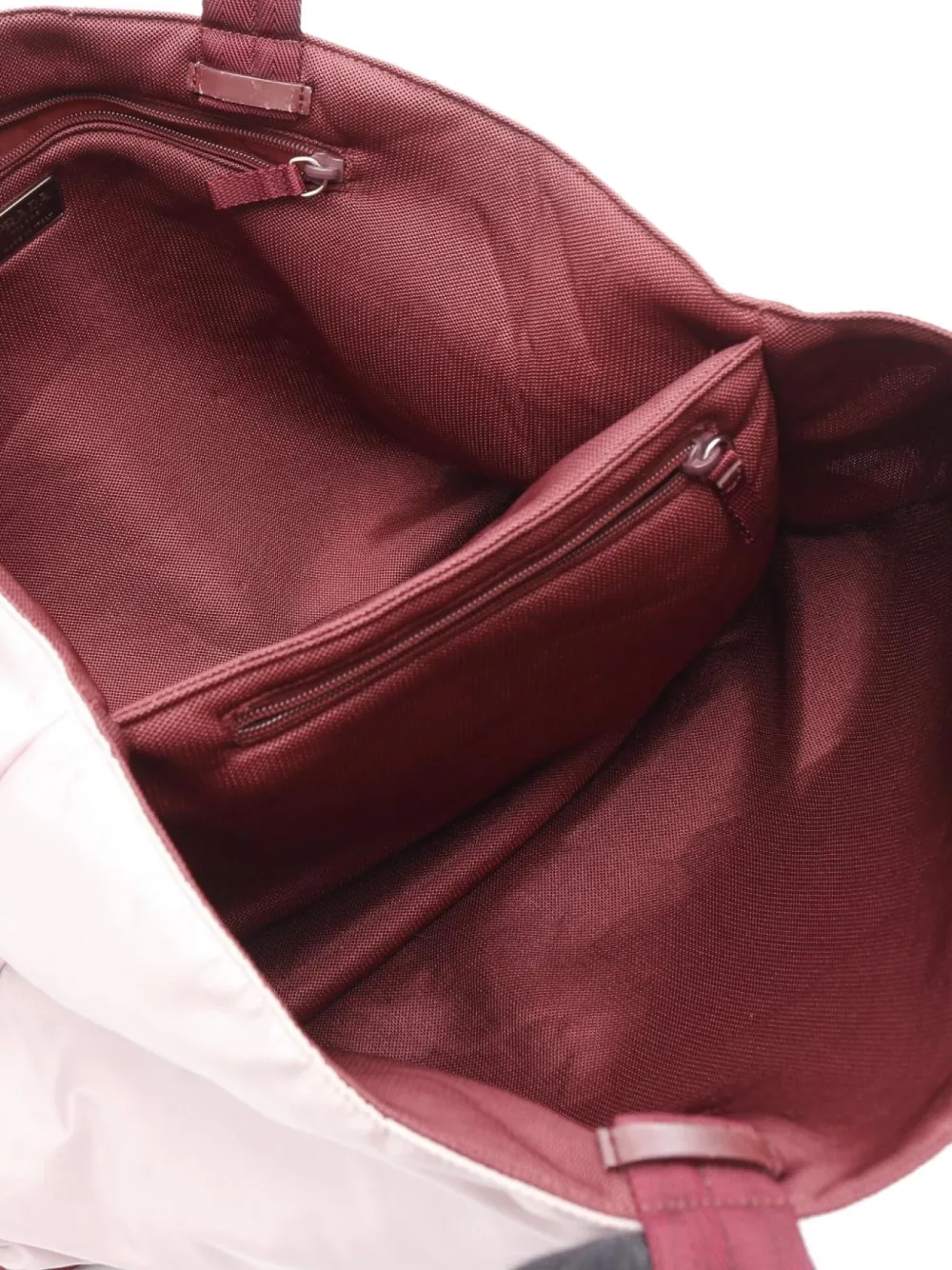 Pre-owned Prada 2000s Contrasting-trim Tote Bag In Pink