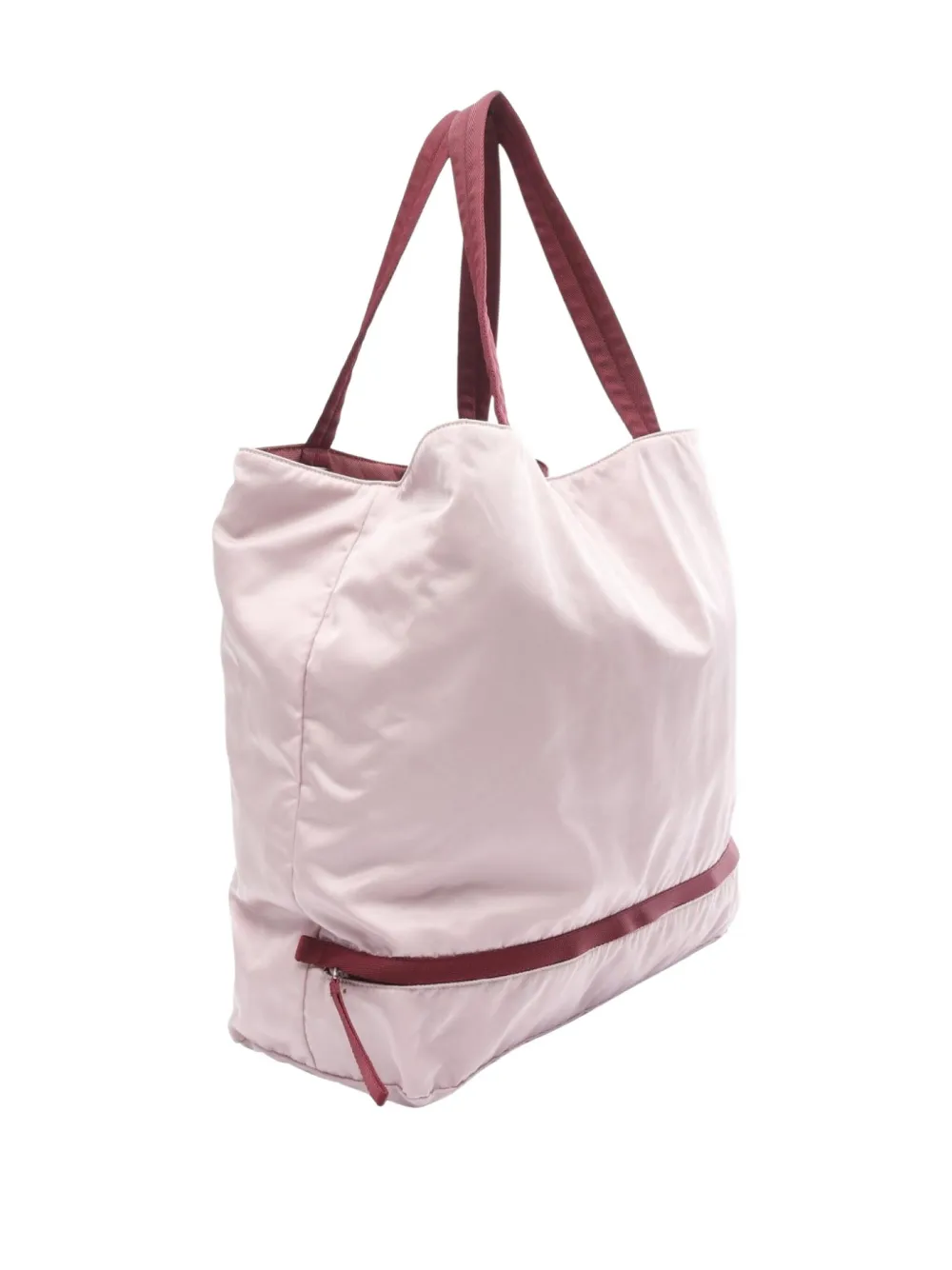 Pre-owned Prada 2000s Contrasting-trim Tote Bag In Pink