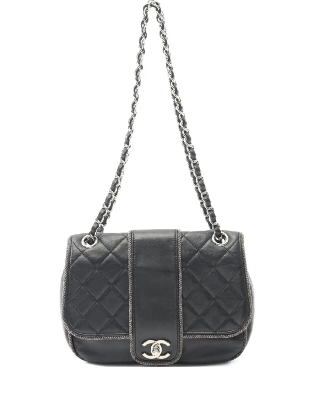 CHANEL Pre-Owned 2019 マトラッセ ショルダーバッグ - ブラック CHANEL Pre-Owned 2019 マトラッセ ショルダーバッグ - ブラック