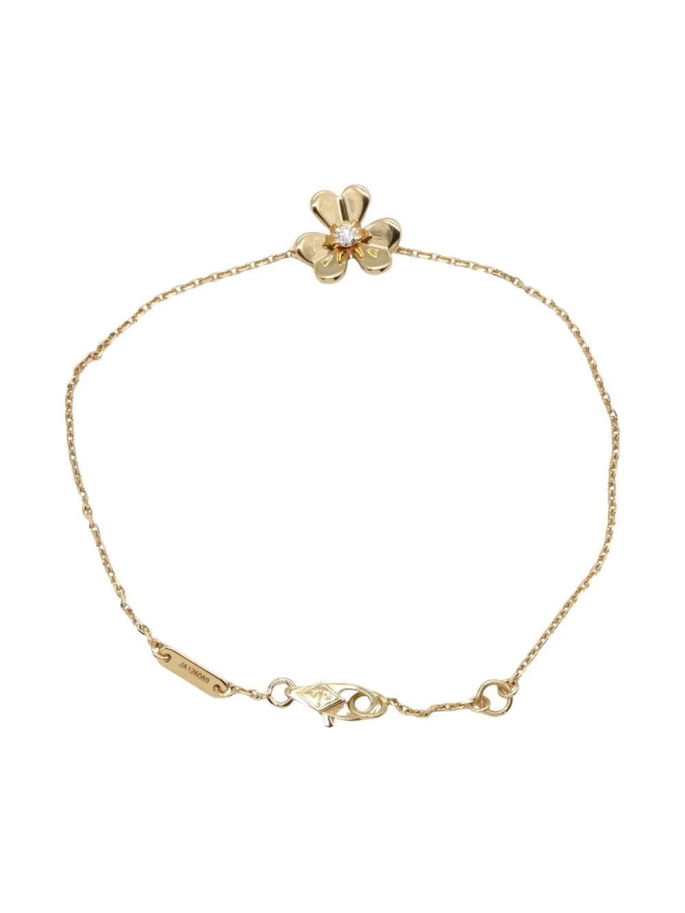 Pre-owned Van Cleef & Arpels 2010s 18k Yellow Gold Frivole Diamod Bracelet