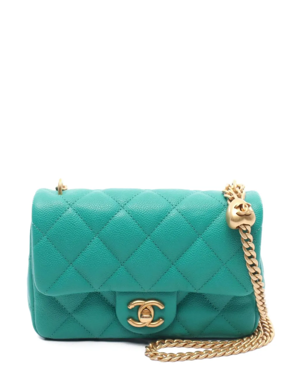 CHANEL Pre-Owned 2021s Classic Flap shoulder bag | Green | Image 1