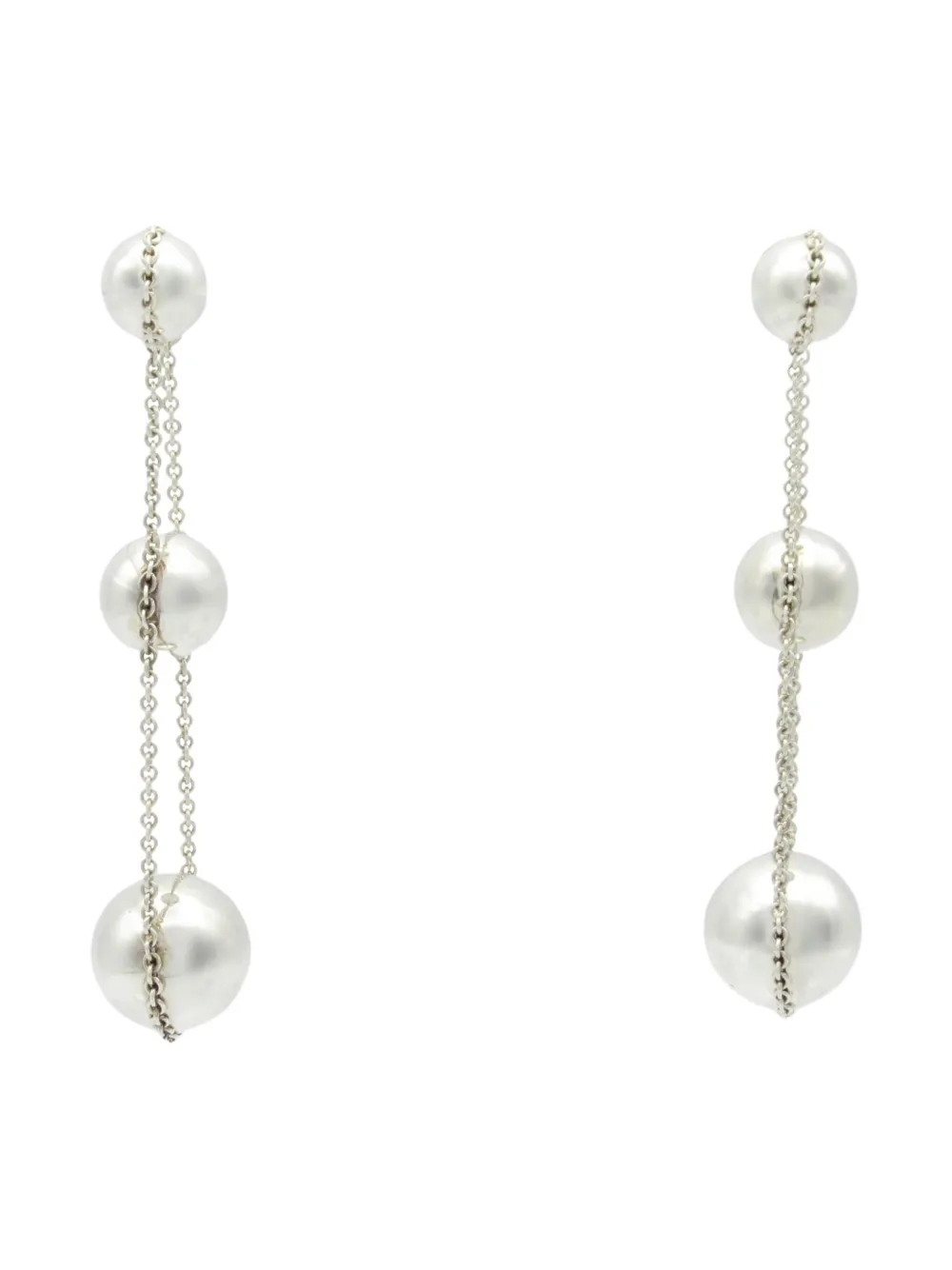 Tiffany & Co. Pre-Owned 2010s bead-embellished drop earrings | Silver | Image 1
