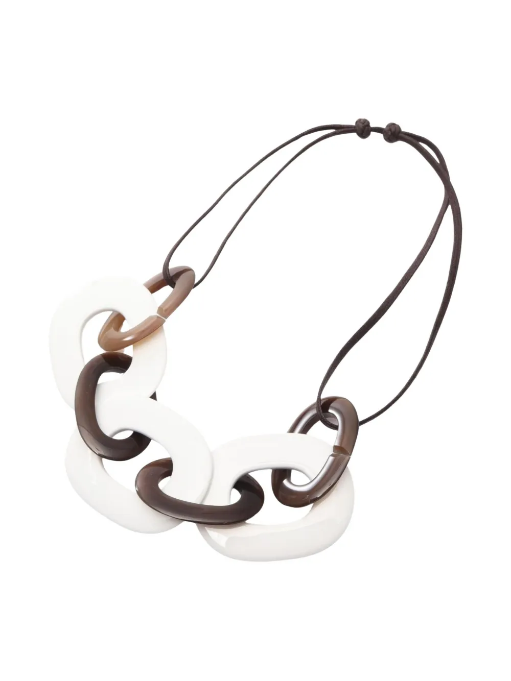Hermès Pre-Owned 2010s Calamba horn-wood necklace | Brown | Image 1