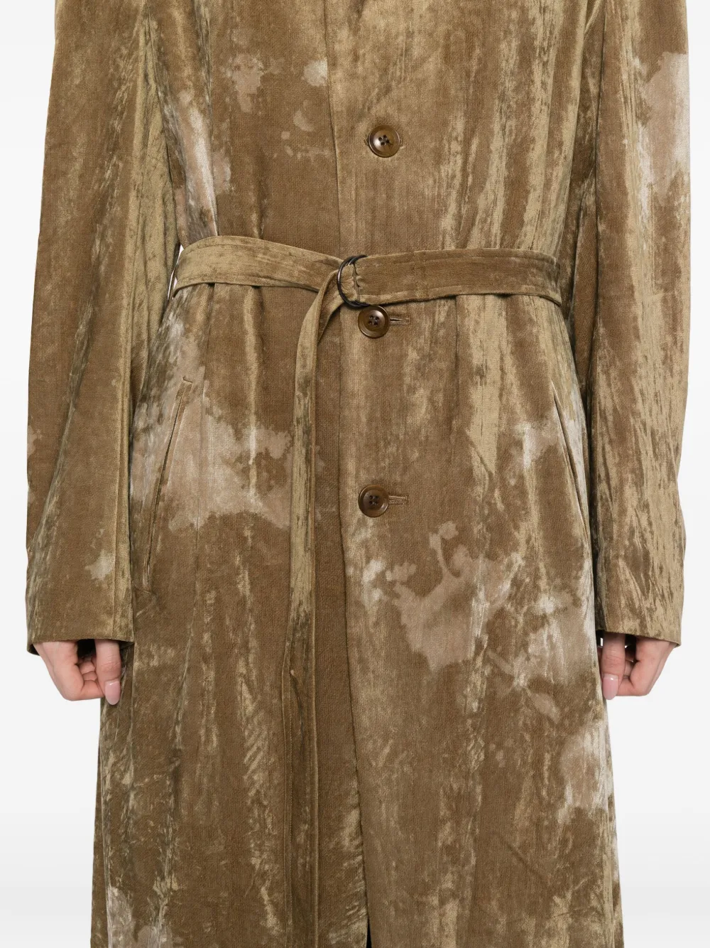 Y's Jas met print Beige