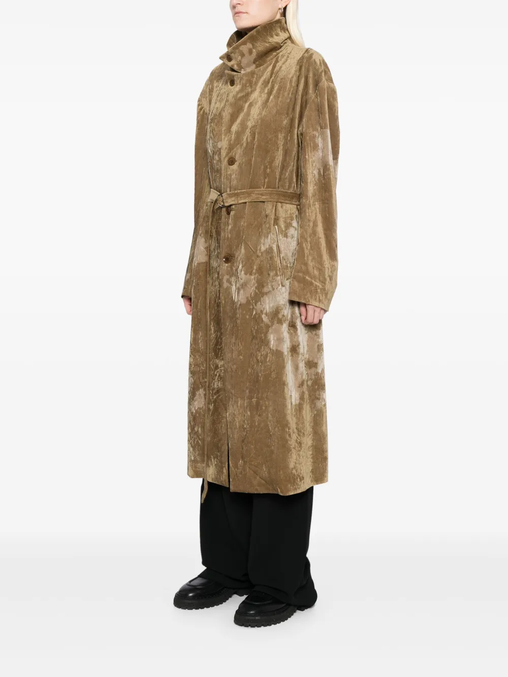 Y's Jas met print Beige