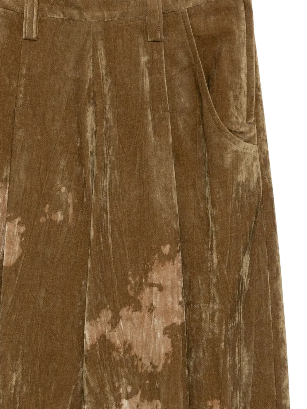 Y's Discharge-printed Trousers In Neutral