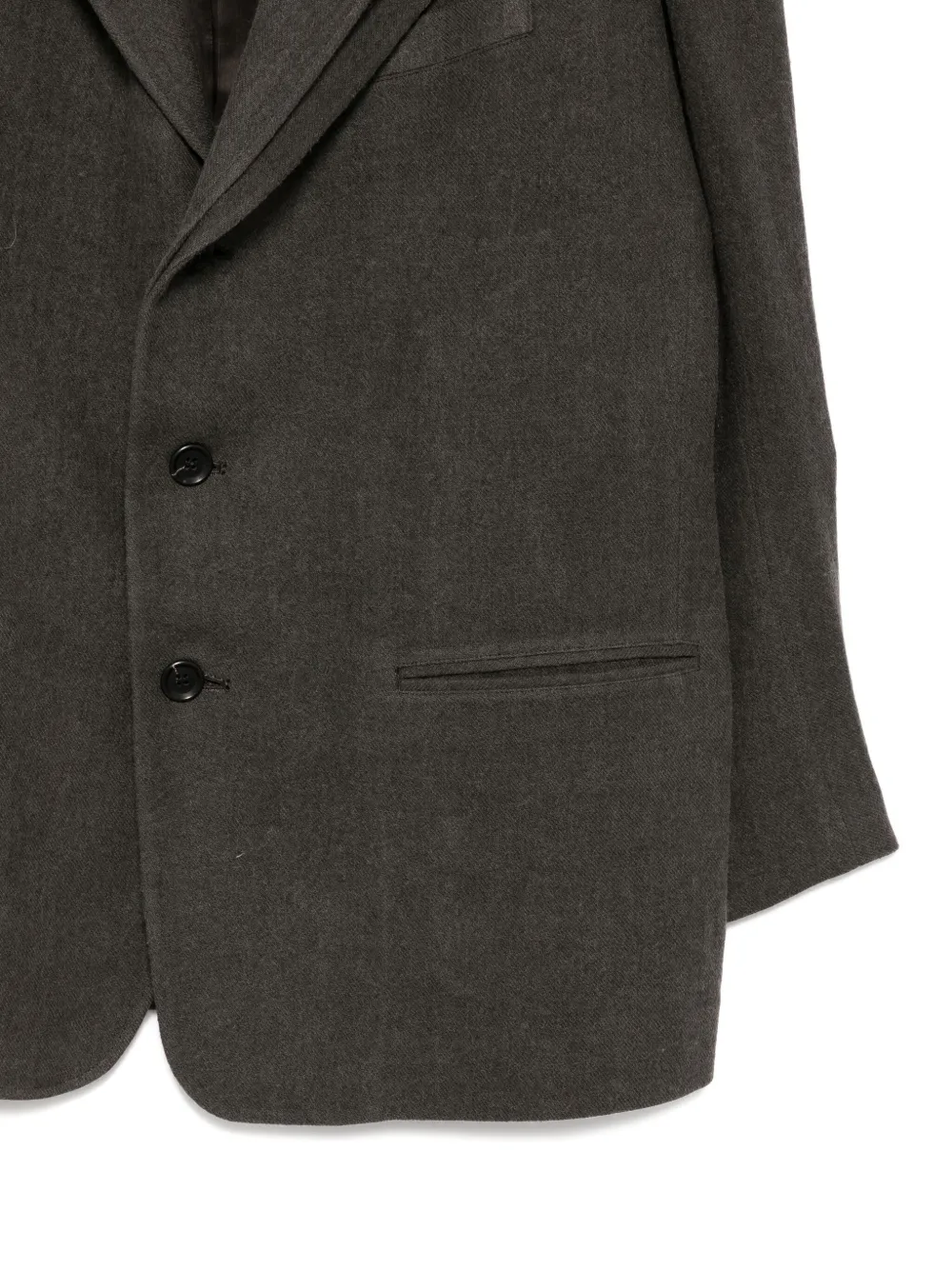 Y's Blazer met enkele rij knopen Grijs