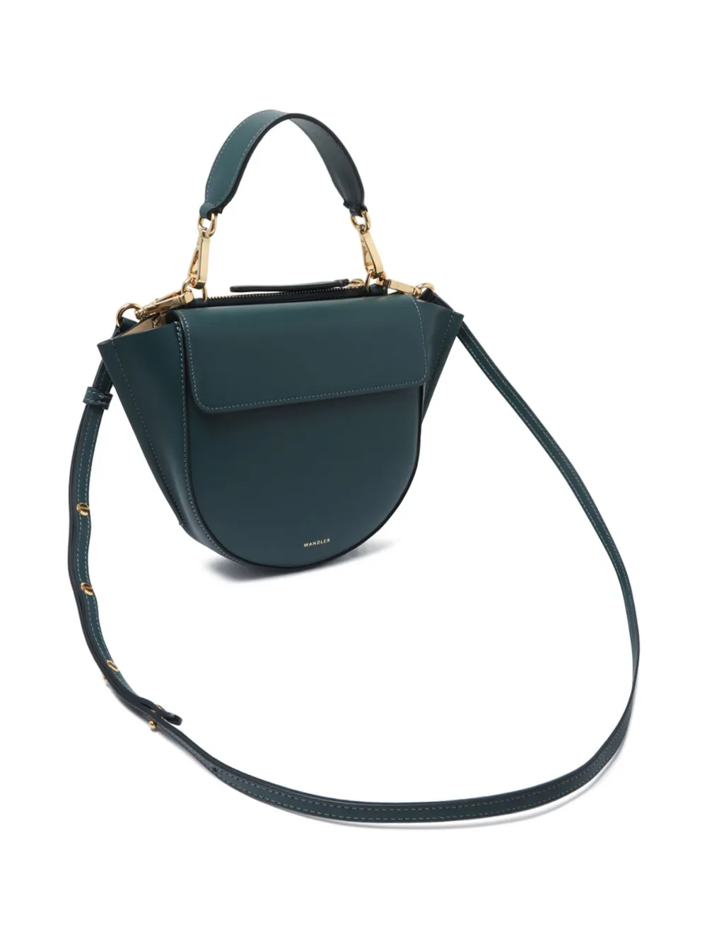Wandler Top-handle Half-moon Cross Body Bag In Blue