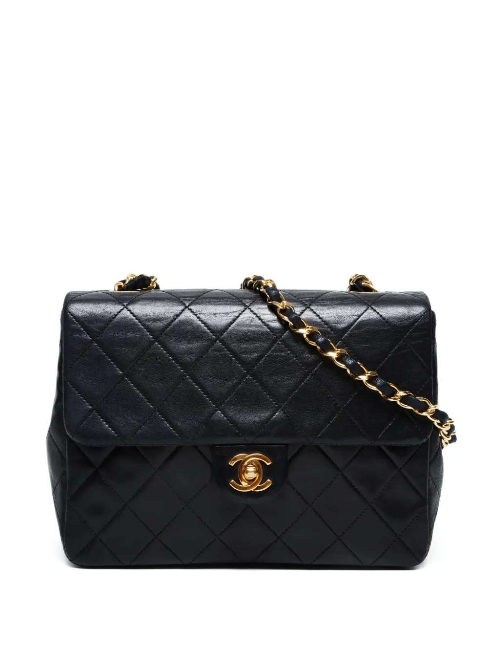 CHANEL Pre-Owned 1989-1991 mini Classic Flap Square shoulder bag | Black | Image 1