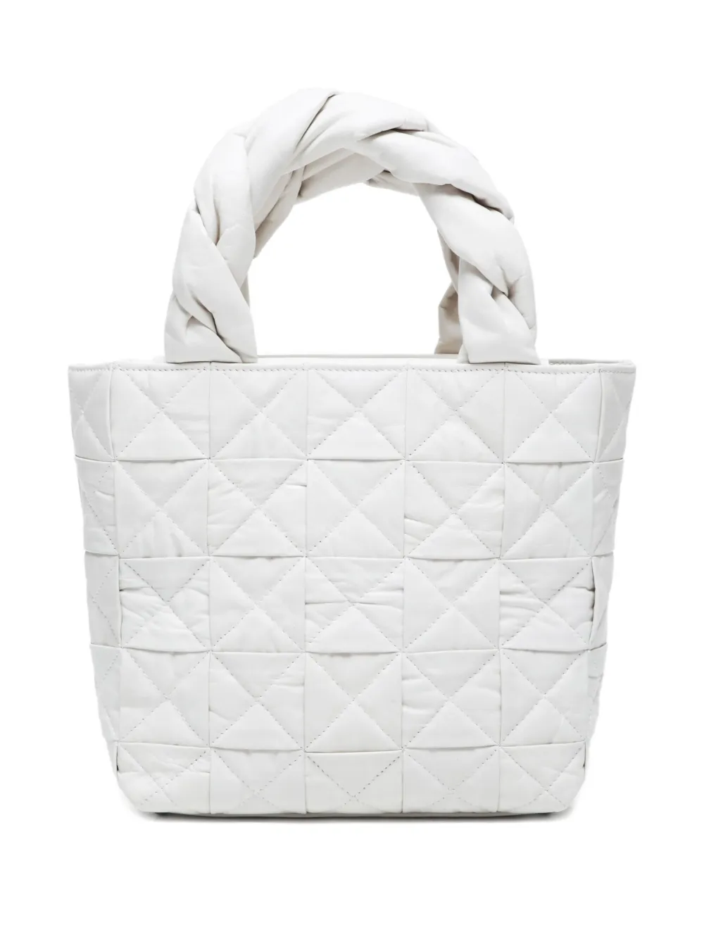 Pre-owned Chanel 2005-2006 Cc-mark Braided-handle Handbag In White