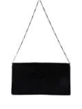 Ferragamo Pre-Owned 1990-2010s suede chain shoulder bag - Black