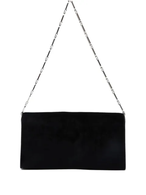 Ferragamo Pre-Owned 1990-2010s suede chain shoulder bag