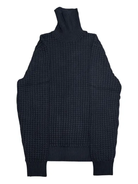 SELECTED roll-neck waffle sweater