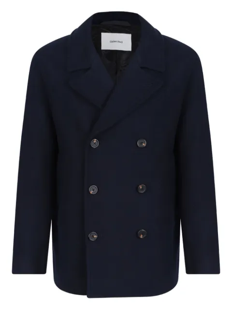 SELECTED double-breasted sky captain jacket