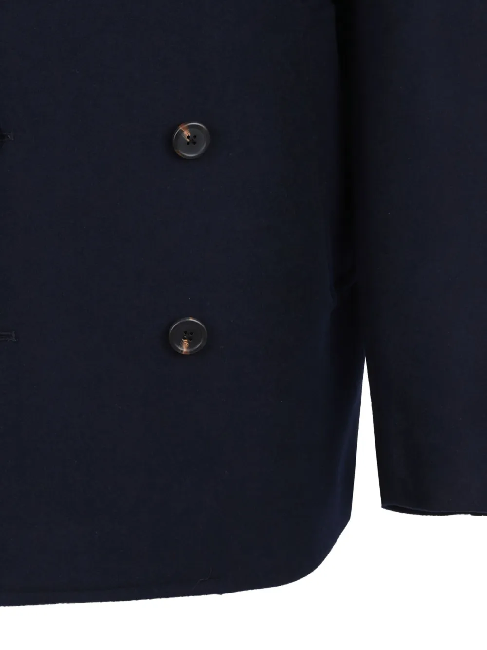 Selected Double-breasted Sky Captain Jacket In Blue