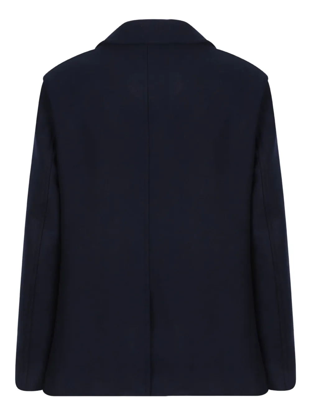 Selected Double-breasted Sky Captain Jacket In Blue