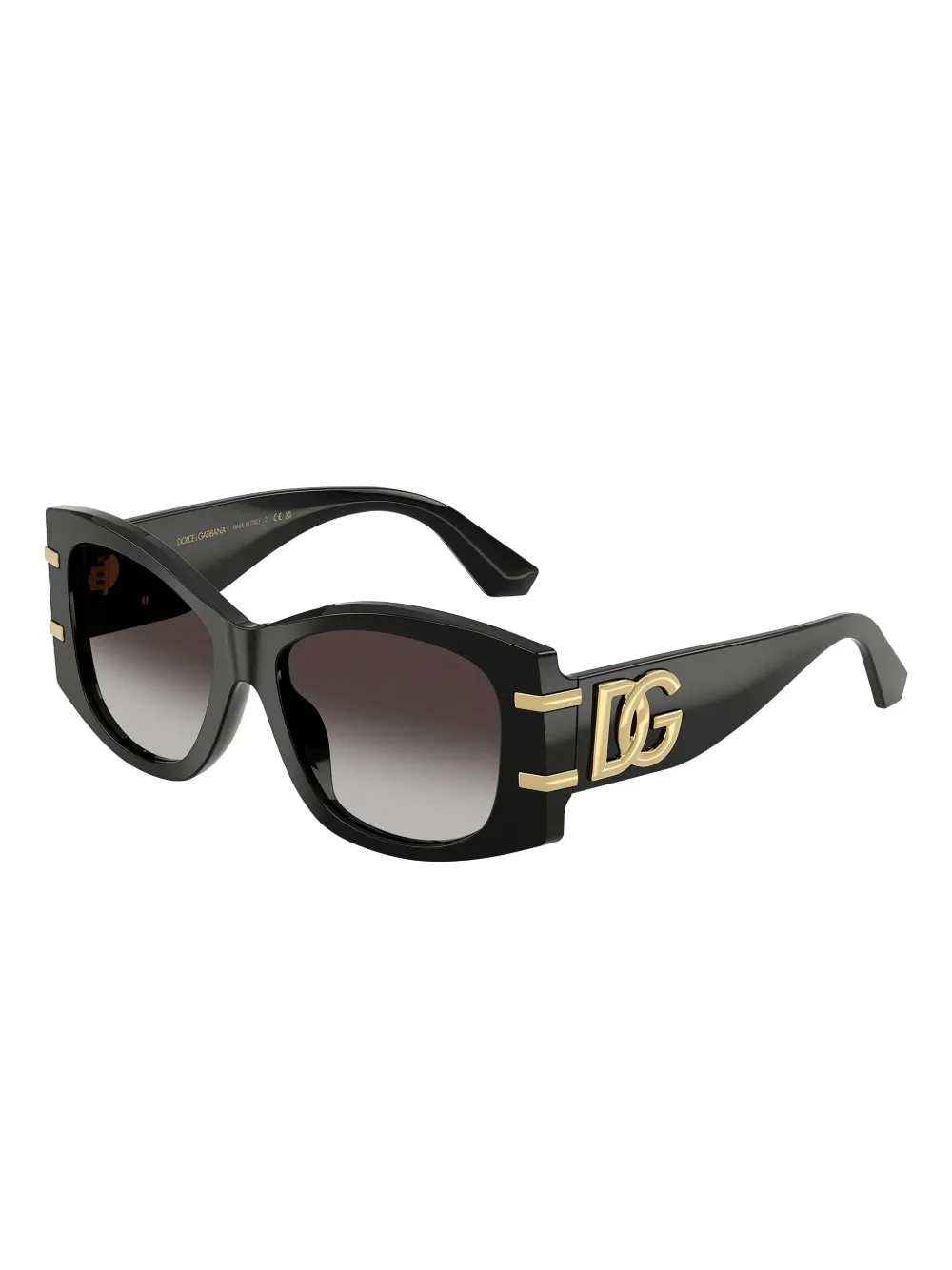 Dolce & Gabbana Eyewear logo geometric sunglasses - Nero