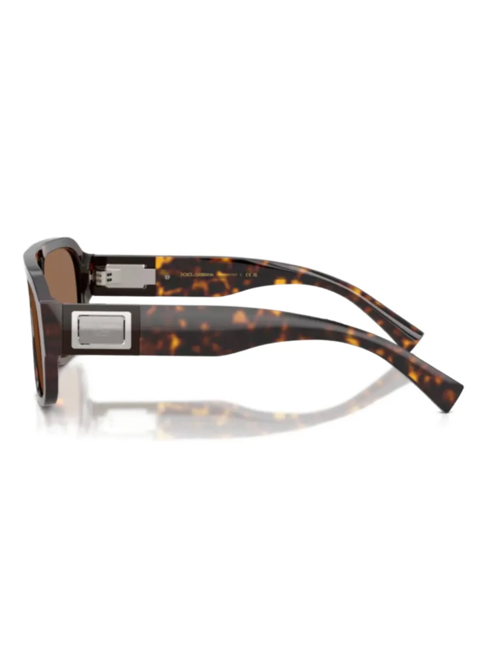 Dolce & Gabbana Eyewear Zonnebril met vierkant montuur Bruin