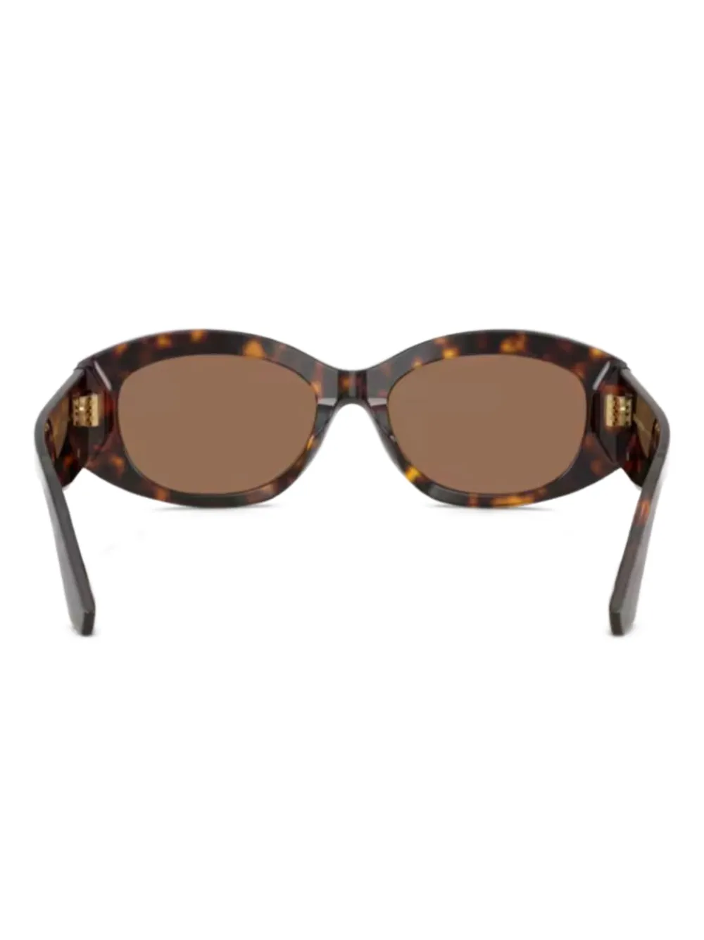 Dolce & Gabbana Eyewear Zonnebril met schildpadschild design en DG-logo Bruin