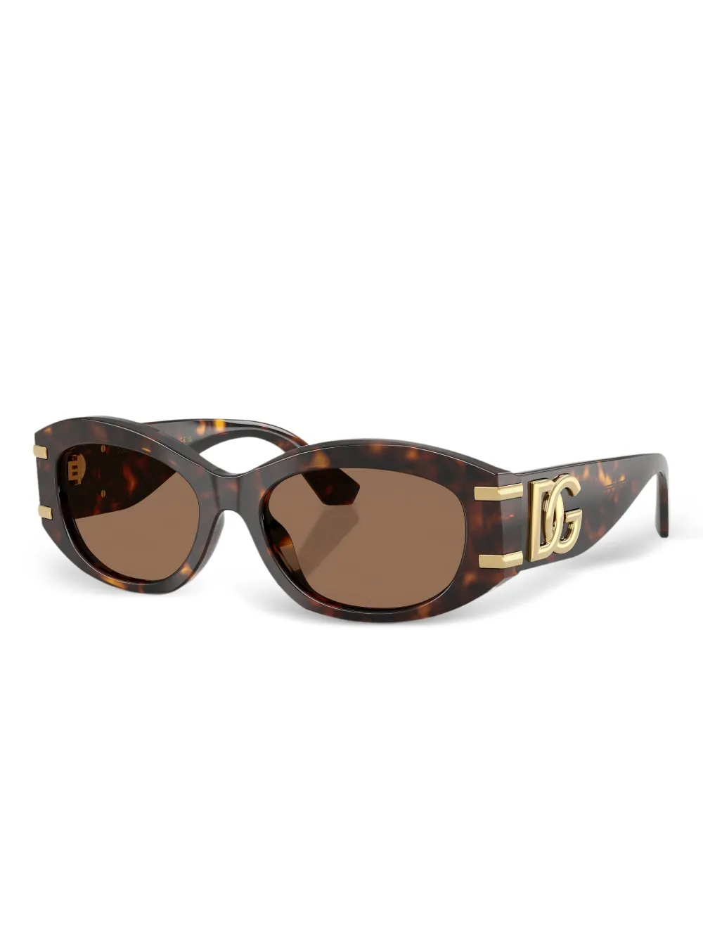 Dolce & Gabbana Eyewear Logo 4509 zonnebril met zool Bruin