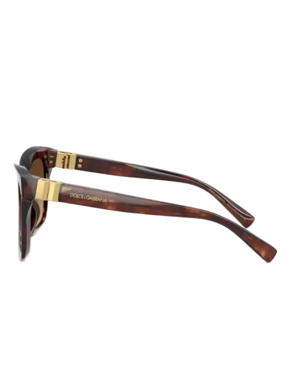 Dolce & Gabbana Eyewear Zonnebril met vierkant montuur Bruin