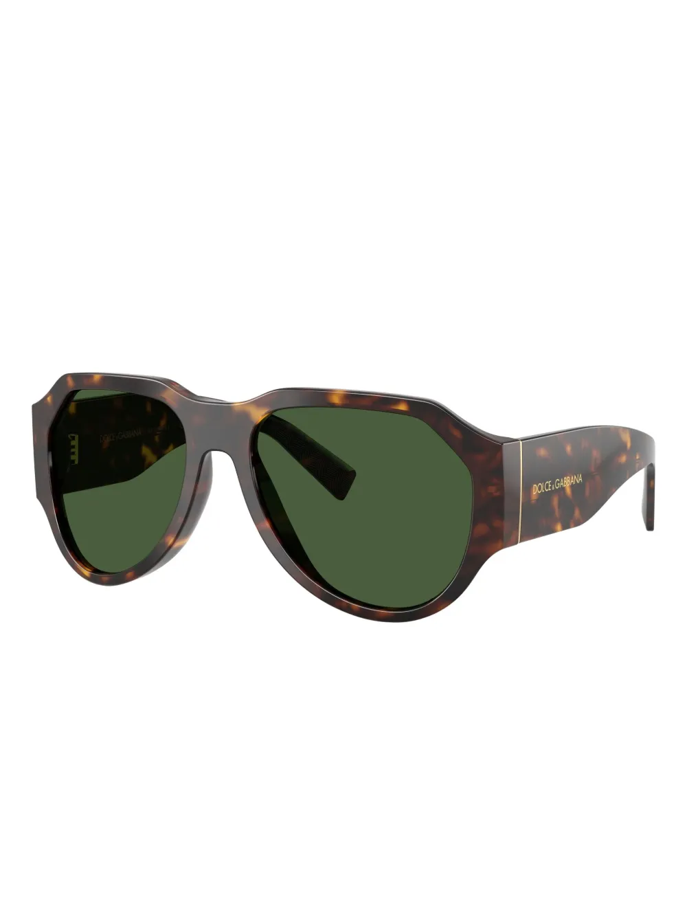 Dolce & Gabbana Eyewear Zonnebril met geometrisch montuur Bruin