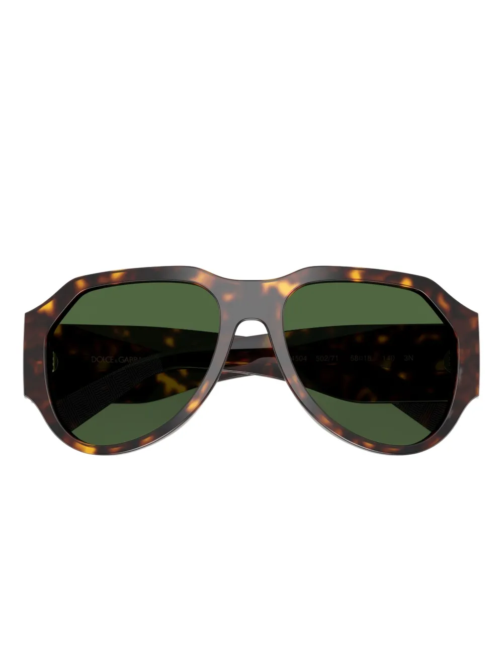 Dolce & Gabbana Eyewear Zonnebril met geometrisch montuur Bruin