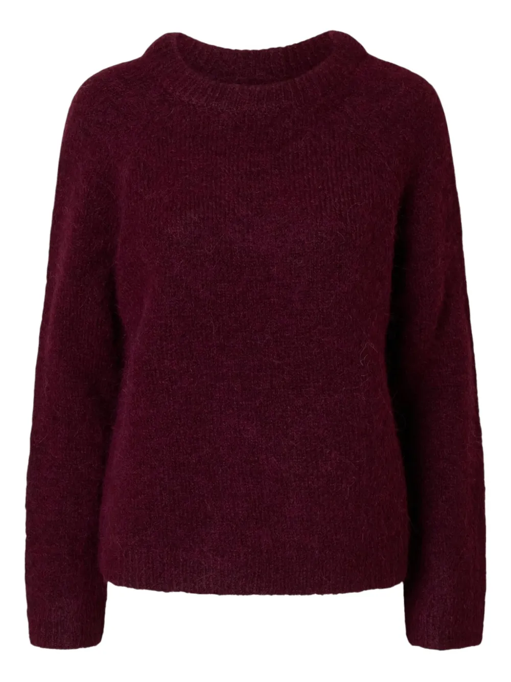 Selected Crew-neck Sweater In Red