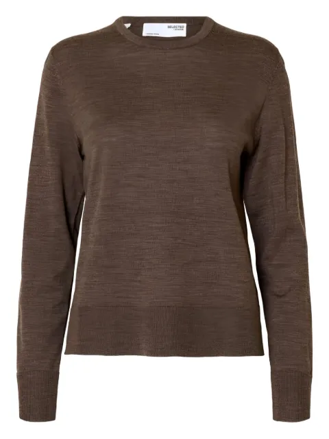 Selected Femme round-neck wool sweater
