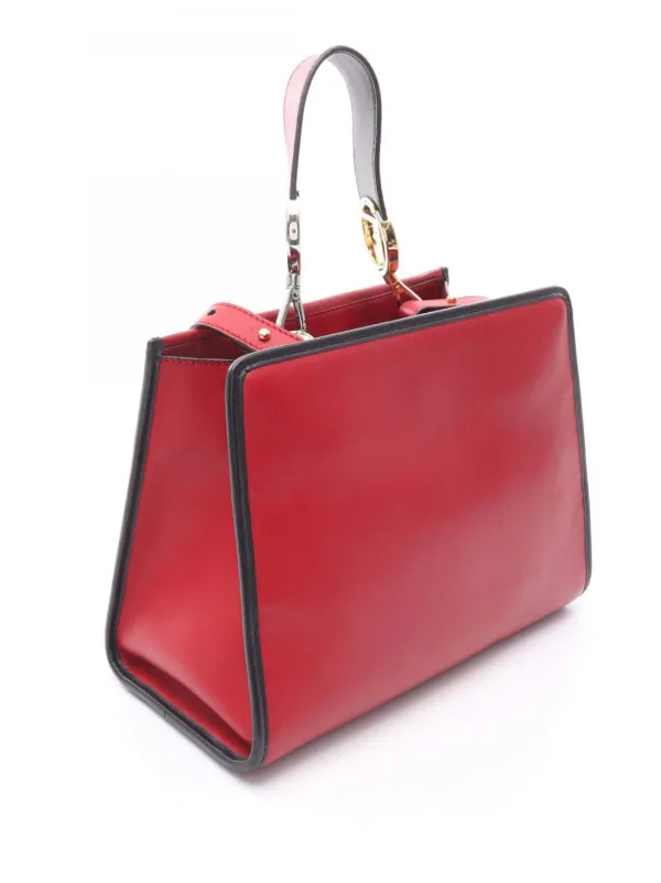 Fendi Pre-Owned 2000-2025 Small Leather Runaway Satchel Red