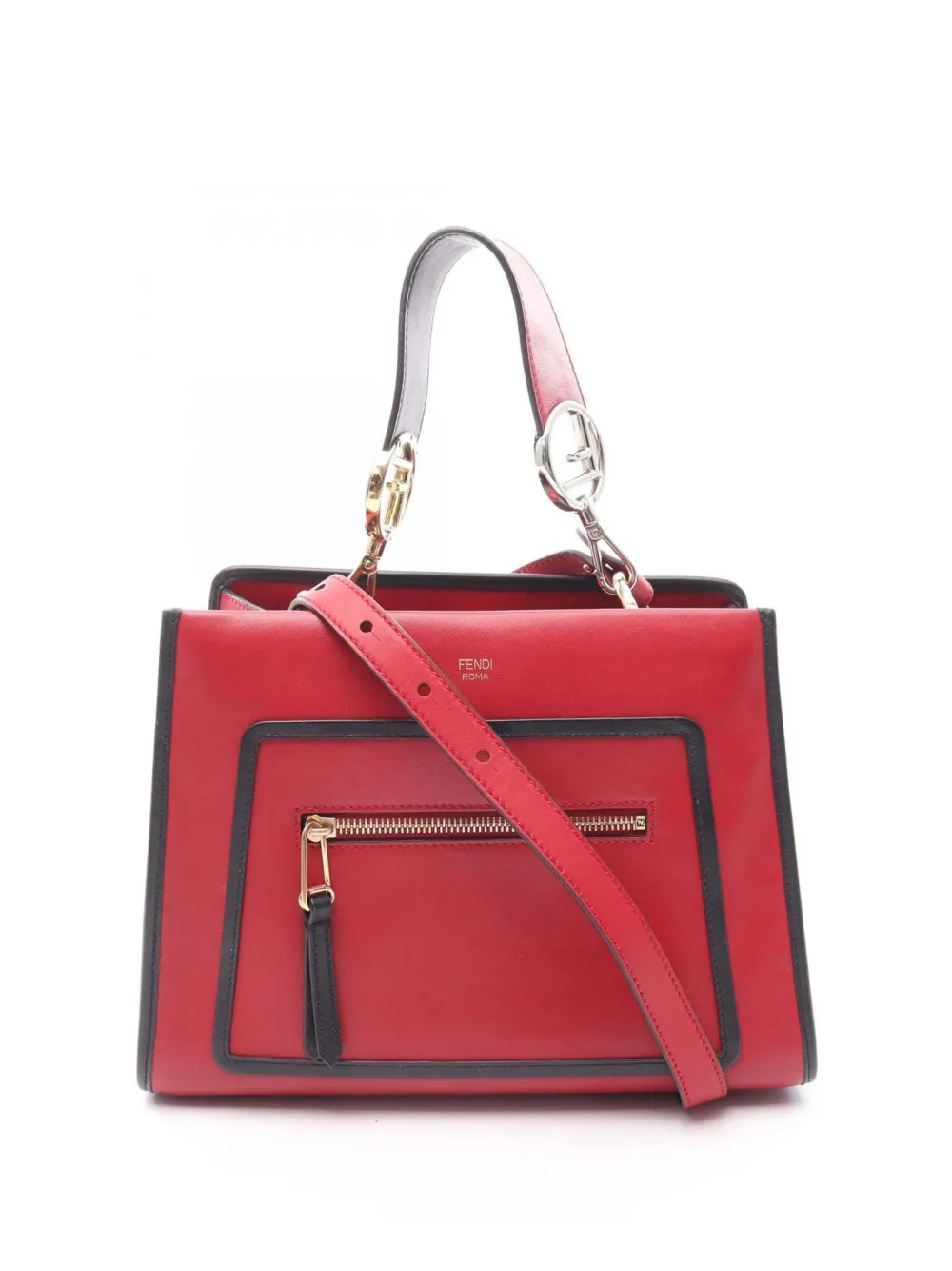 Fendi Pre-Owned 2000-2025 Small Leather Runaway satchel | Red | Image 1