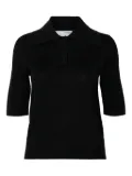 Selected Femme collared polo shirt - Black