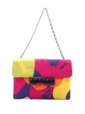 CHANEL Pre-Owned 2000-2002 Nylon Choco Bar Keyboard Flap shoulder bag - Pink