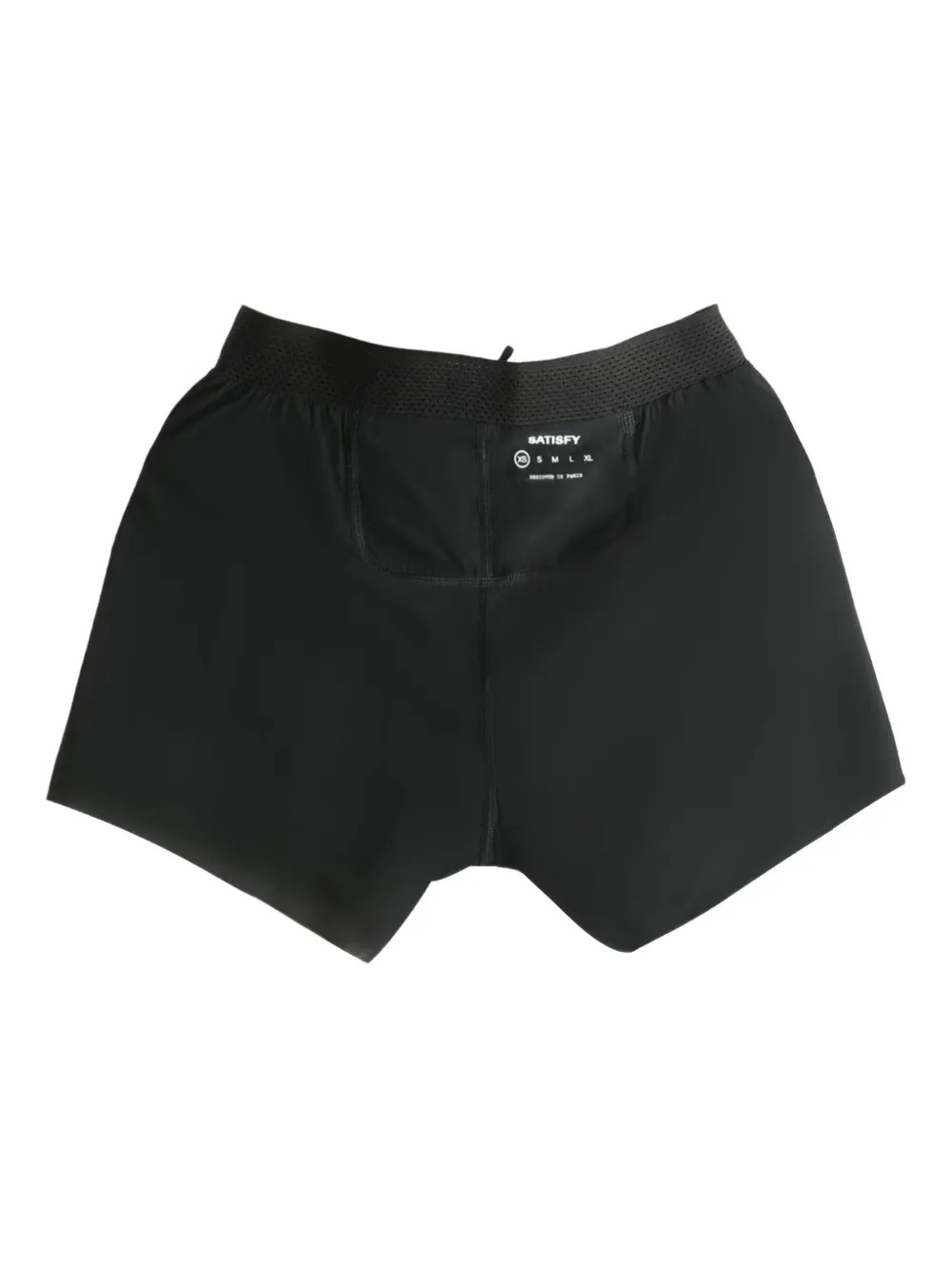 Satisfy elasticated-waistband shorts - ブラック Satisfy elasticated-waistband shorts - ブラック