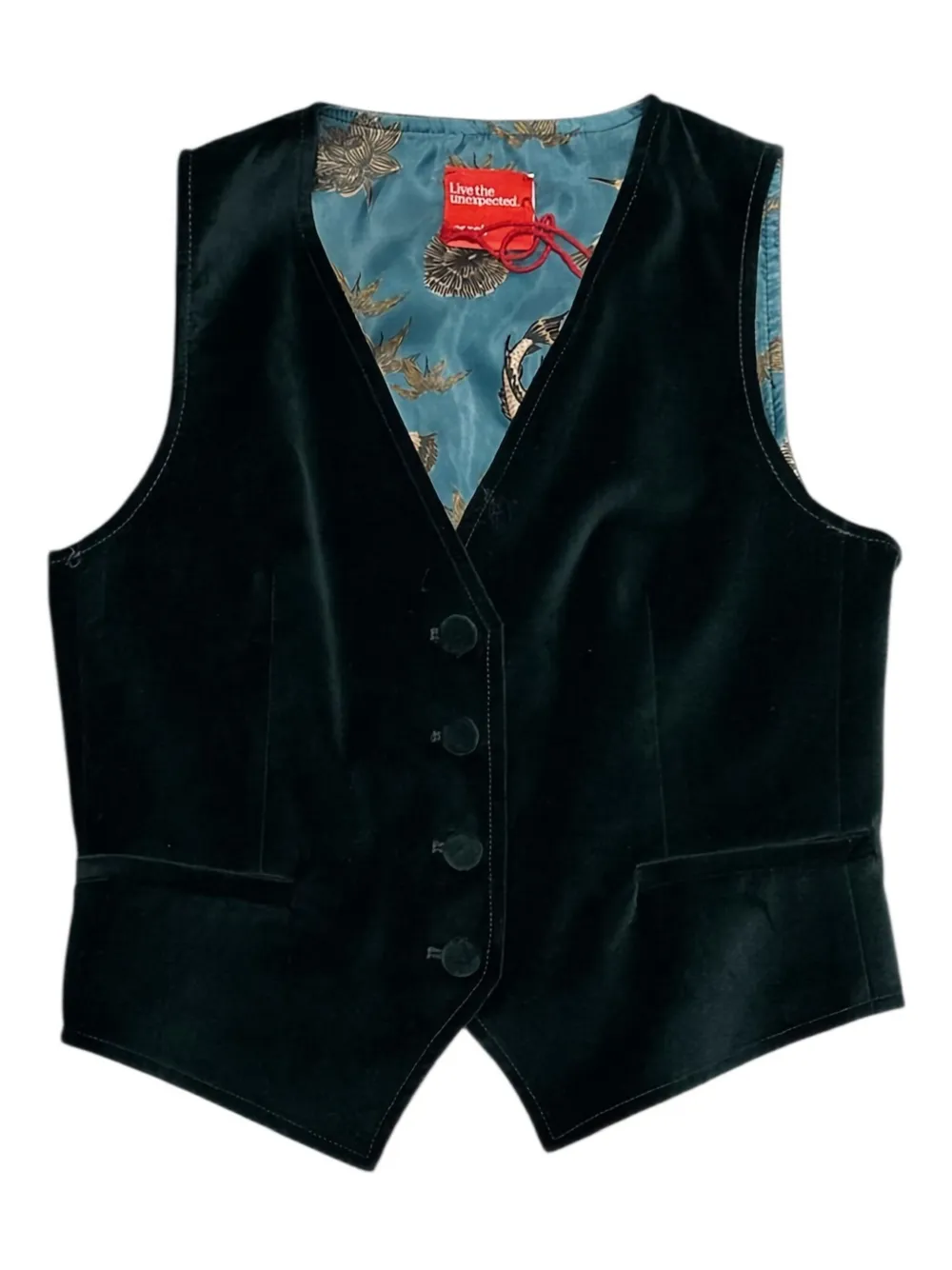 Merci Buttonned Waistcoat In Green