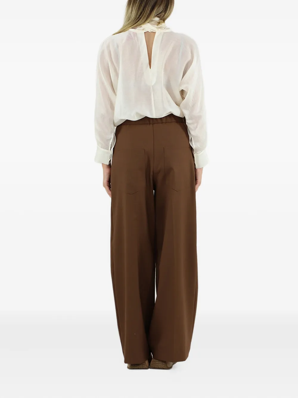Merci Top met strik Beige