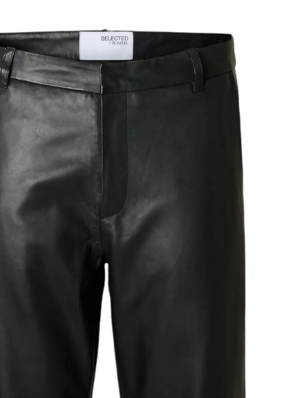 Selected Panelled Design Trousers In Black