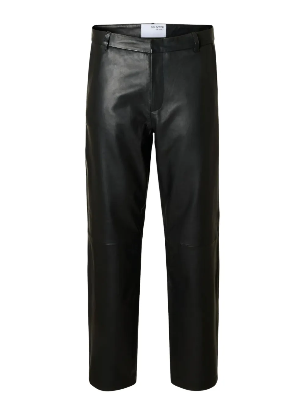 Selected Panelled Design Trousers In Black