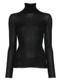 MRZ ribbed turtleneck sweater - Black