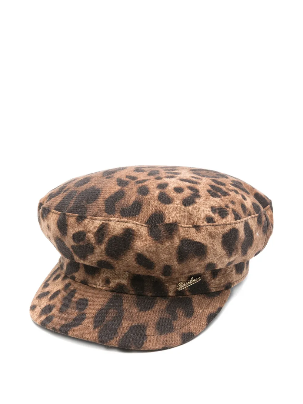 Borsalino leopard print wool hat | Brown | Image 1