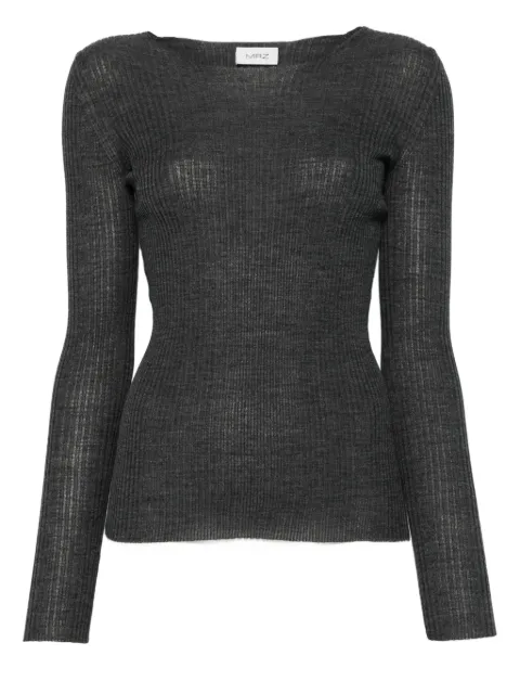 MRZ ribbed long-sleeve top