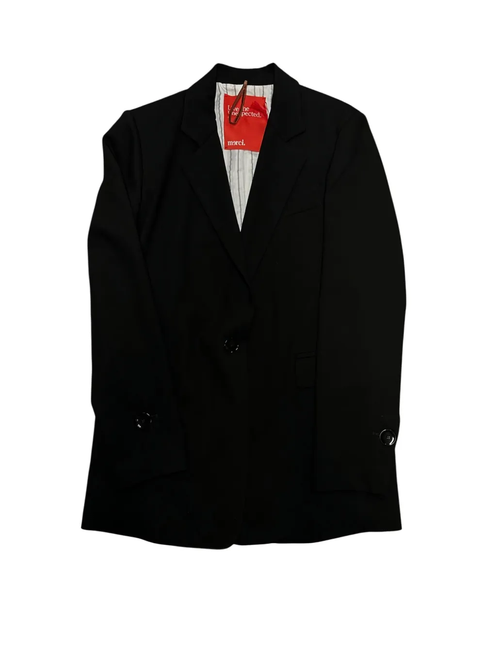 Merci Buttoned Jacket In Black