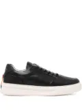 Barracuda leather lace-up sneakers - Black
