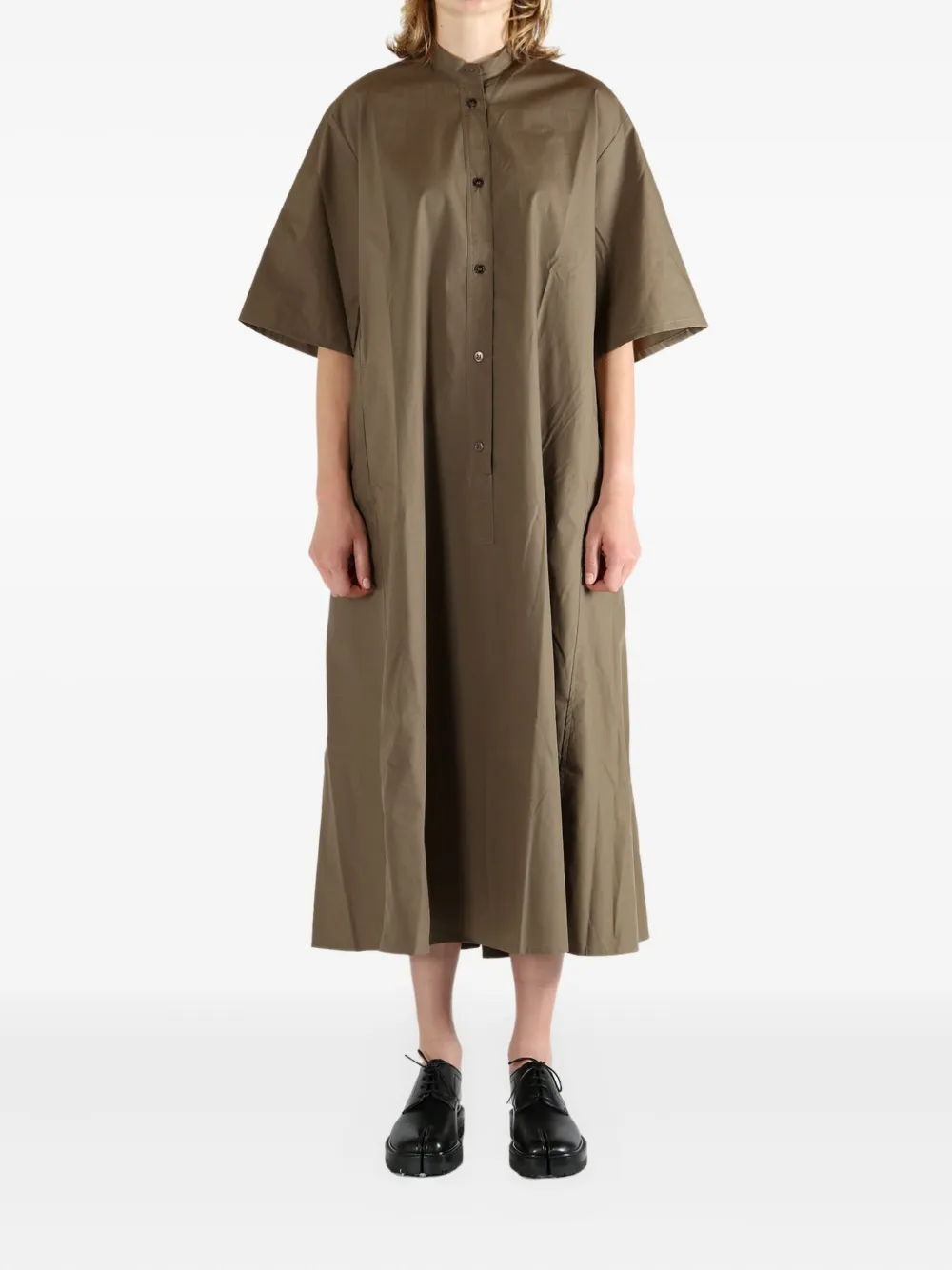 Studio Nicholson button-front midi shirt dress - Bruin