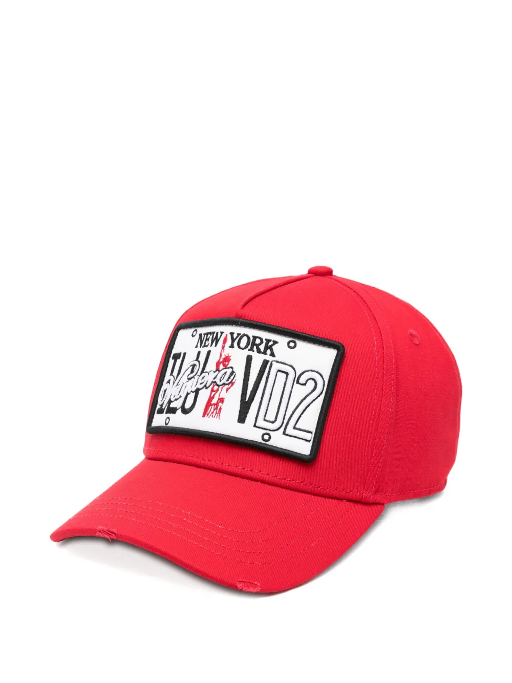 Dsquared2 Logo-patch Baseball Cap In Red