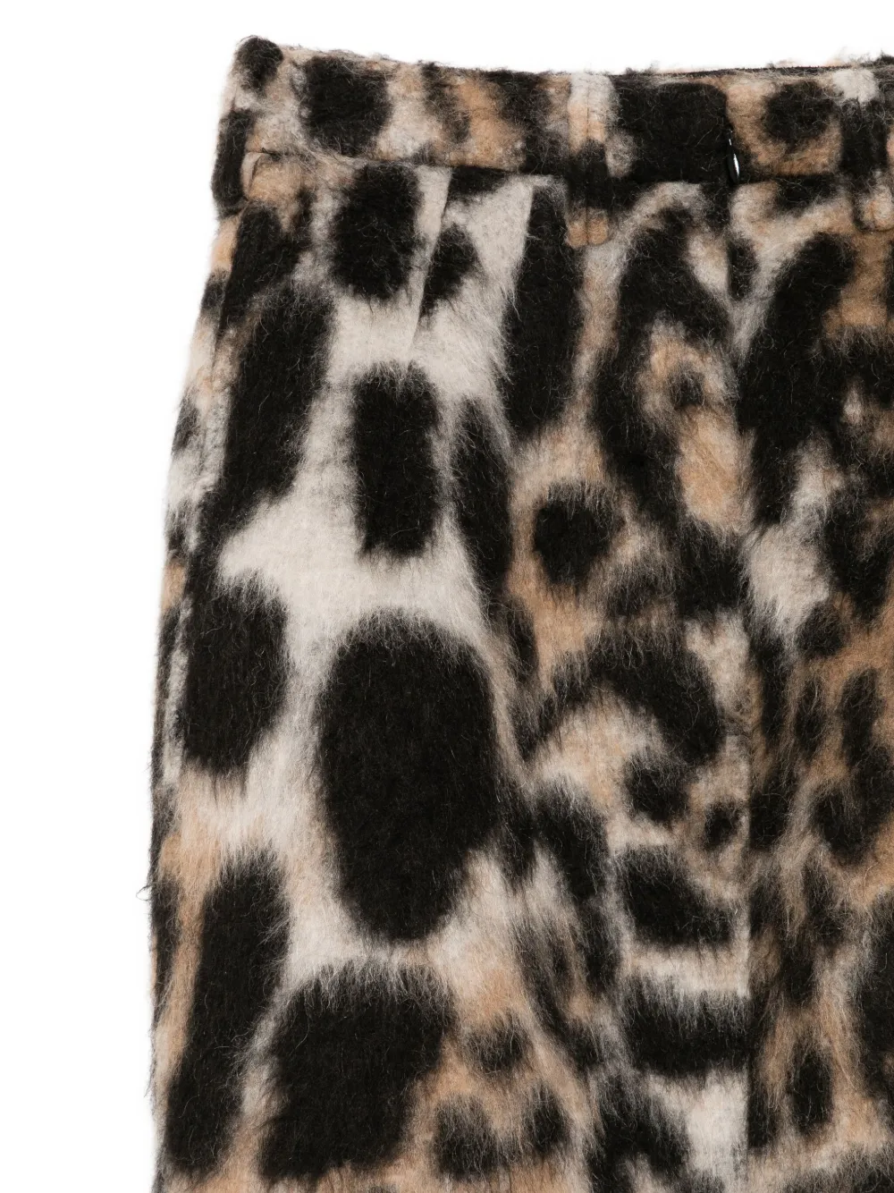N°21 Rock Leopard Print Pencil Skirt In Brown