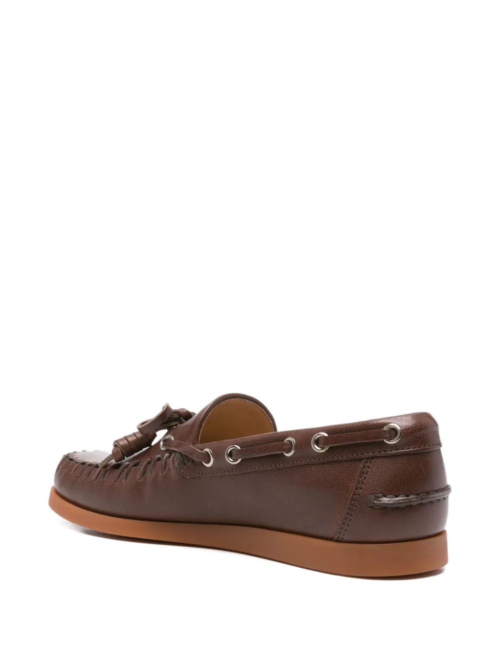 Valentino Garavani Palm Avenue leren loafers Bruin