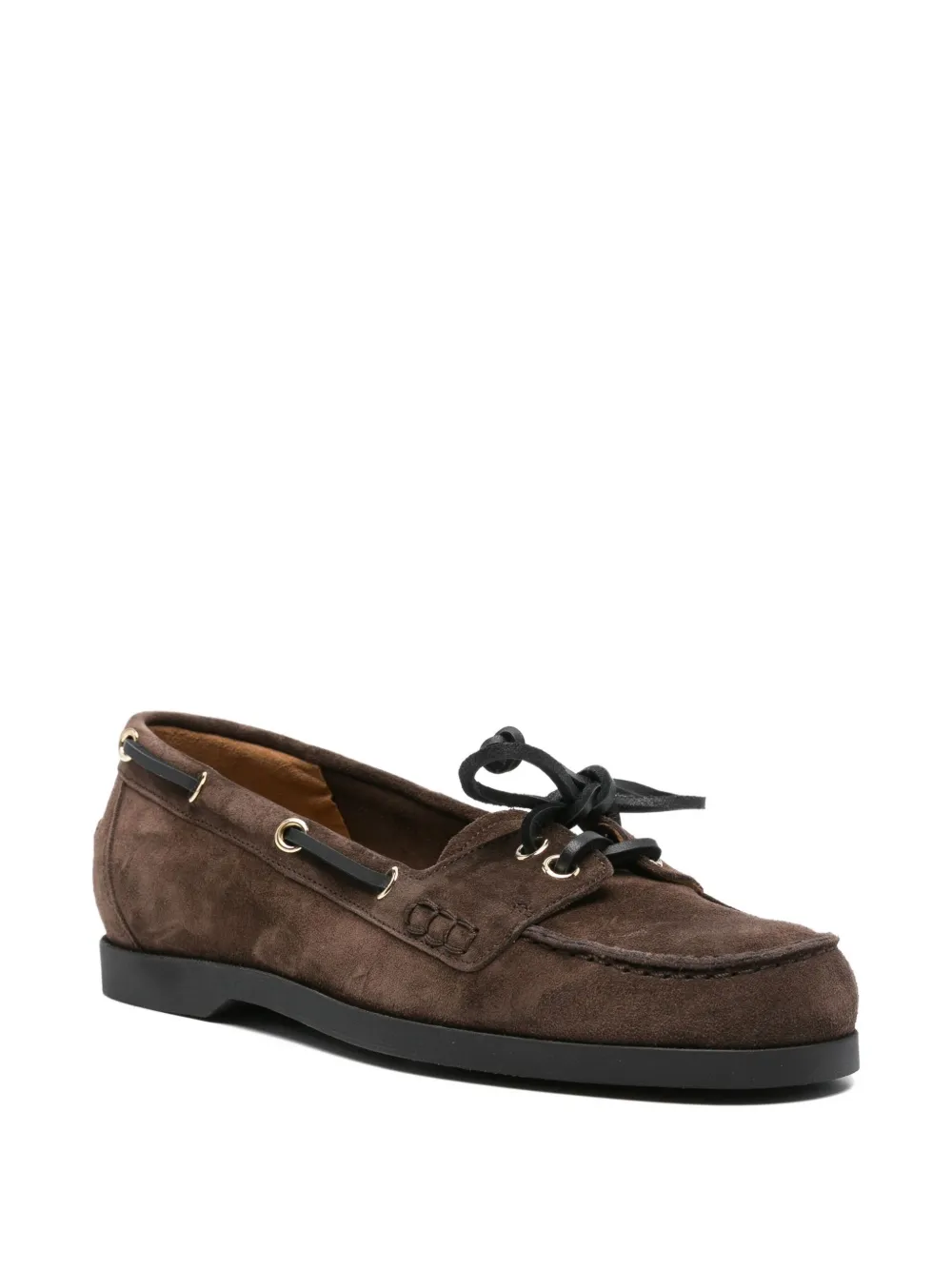 ATP Atelier lace-up suede loafers - Bruin