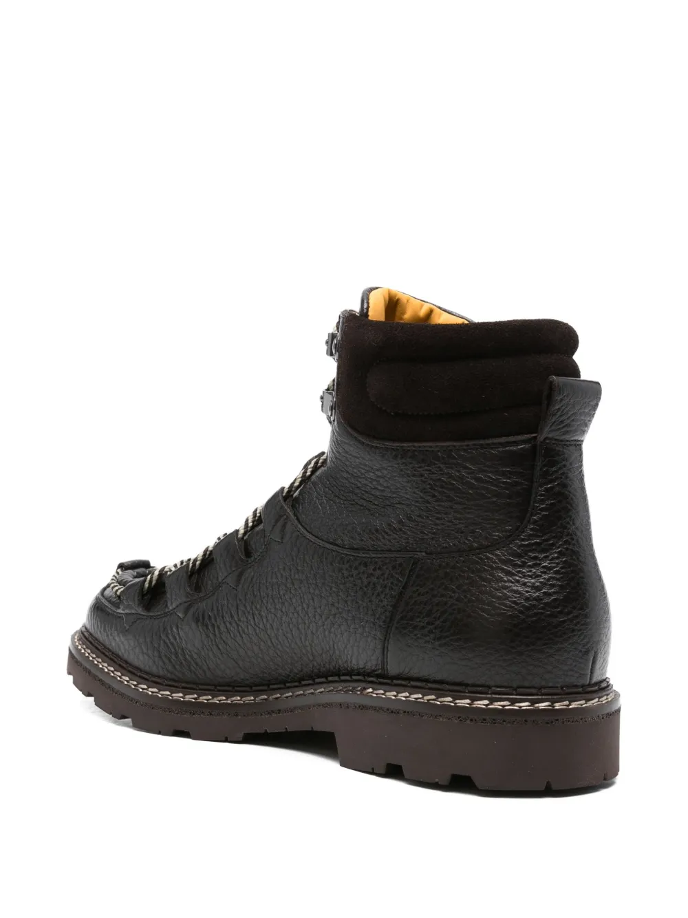 Doucal's lace-up leather boots Brown