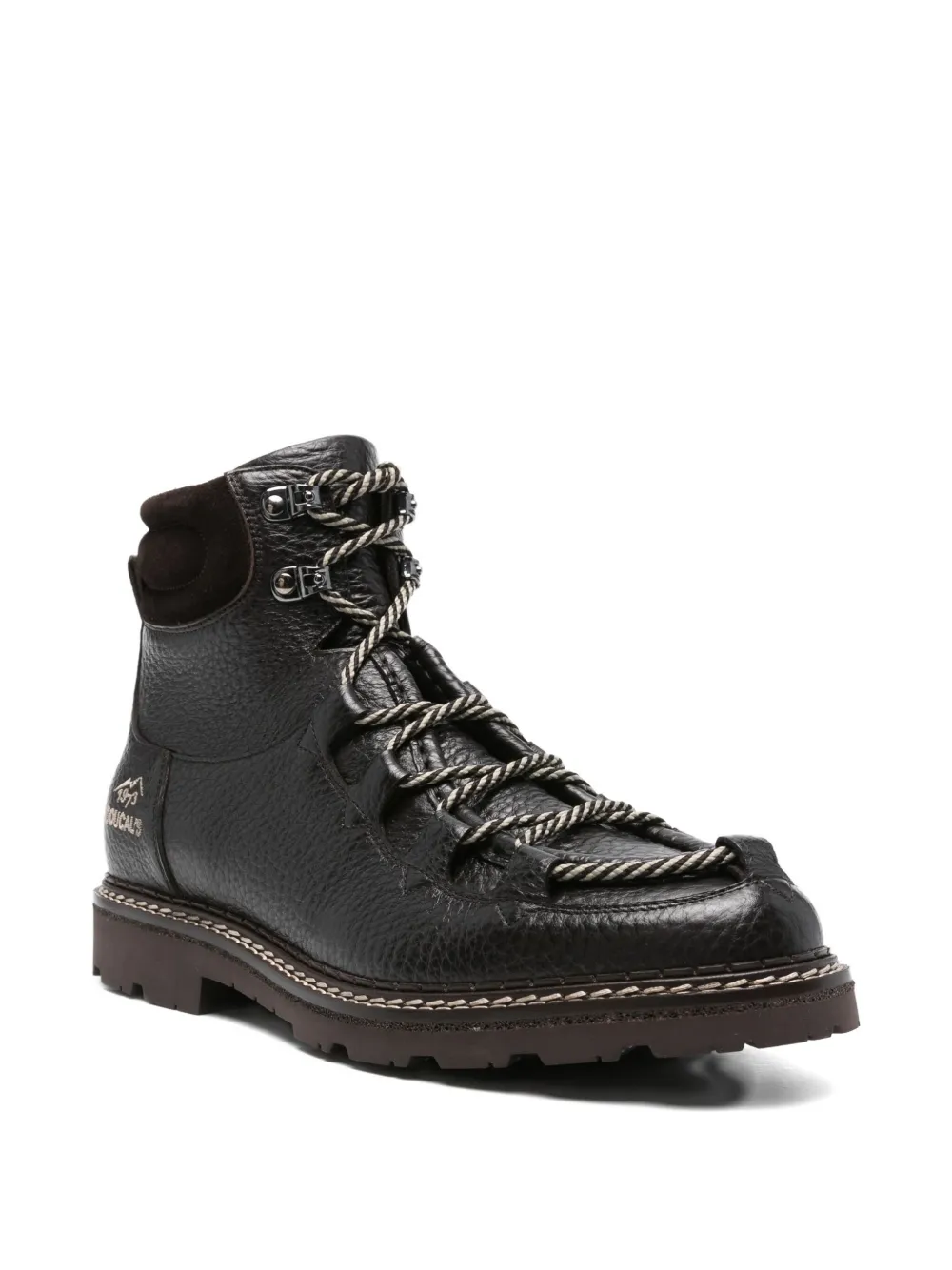 Doucal's lace-up leather boots Brown